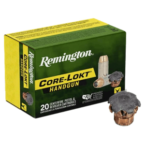 Remington Core-Lokt 10mm Auto Ammo 200 Grain Semi-Jacketed Hollow Point Box of 20