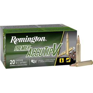 Remington Premier Varmint 204 Ruger Ammo 32 Grain Remington AccuTip Polymer Tip Box of 20