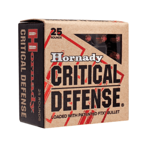 Hornady Critical Defense 5.7x28mm FN Ammo 40 Grain Hornady FTX Polymer Tip Box of 25