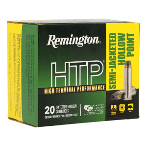Remington High Terminal Performance (HTP) 357 Magnum Ammo 158 Grain Semi-Jacketed Hollow Point Box of 20