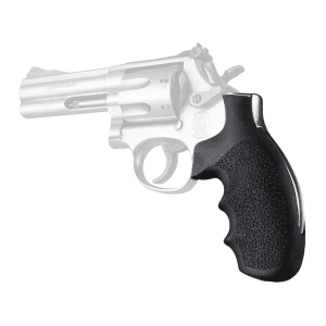 Hogue Monogrip Grips for S&W K, L-Frame Round Butt Rubber Black