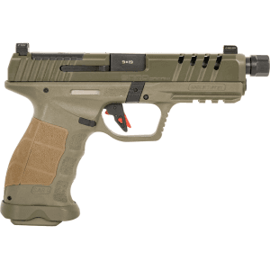 SAR USA SAR9 SOCOM 9mm Luger Pistol 5.2" Threaded Barrel 21+1 Round OD Green Slide Olive Drab Grip Olive Drab Frame