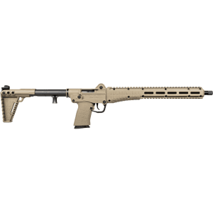 Kel-Tec SUB-2000 SK2 Semi-Automatic Rifle 5.7x28mm FN 16.15" Black Threaded Barrel Tan Frame Tan Folding Stock