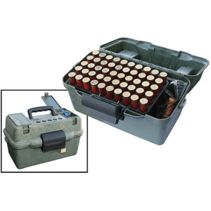 MTM Deluxe Dual Gauge Flip Top Shotshell Box with Handle 12 or 20 Gauge 2-3/4", 3" 100-Round Camo