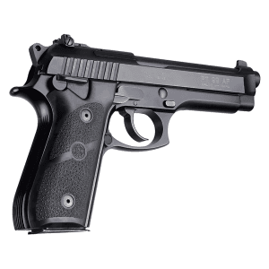 Hogue Rubber Grip Panels for Taurus PT92, PT99, PT100, PT101 With Frame Mounted Safety Black