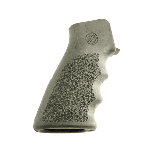 Hogue OverMolded AR-15 Pistol Grip with Finger Grooves Ghillie Green
