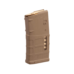 Magpul PMAG LR/SR Gen M3 Window Magazine LR-308, SR-25, Ruger Precision Rifle 308 Winchester 20-Round Polymer Medium Coyote Tan