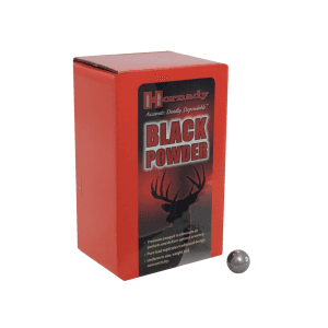 Hornady Black Powder 54 Caliber Muzzleloader Bullets (530 Diameter) Round Ball Box of 100