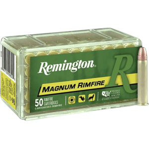 Remington 22 Winchester Magnum Rimfire (WMR) Ammo 40 Grain Jacketed Soft Point Box of 50