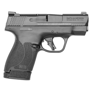 Smith & Wesson M&P9 Shield Plus Optics Ready 9mm Luger Pistol 3.1" Barrel 13+1 Round Armornite Slide Black Grip Matte Black Frame Manual Safety