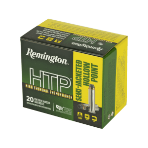 Remington High Terminal Performance (HTP) 38 Special +P Ammo 125 Grain Semi-Jacket Hollow Point Box of 20