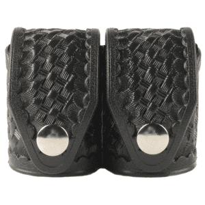 HKS Double Speedloader Pouch Hytrel Basketweave Black Large