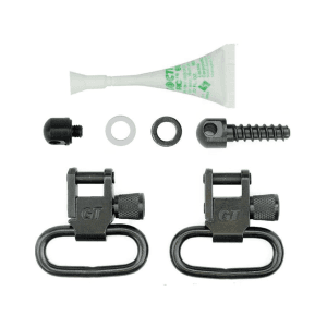GrovTec Sling Swivel Set Mossberg 500 1" Locking Swivels Steel Black