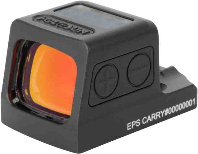 Holosun Carry Enclosed Pistol Sight w/Multiple Reticle System, Red Reticle, Black, EPS-CARRY-RD-MRS