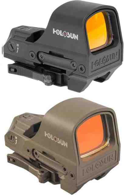 Holosun HS510C 1x, Open Reflex Sight, Green 2 MOA dot 65 MOA Circle Reticle, Flat Dark Earth, HS510C-FDE-G