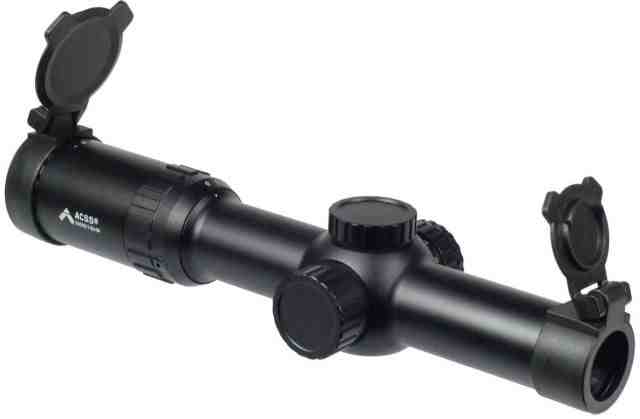 Primary Arms SLx Series Rifle Scope, 1-6x24mm, Second Focal Plane, ACSS 5.56/5.45/.308 Illuminated Reticle, Black, 610017