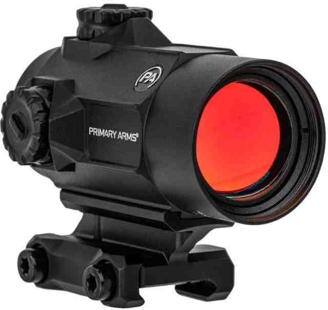 Primary Arms SLx MD-25 Rotary Knob 1x25mm Microdot Reflex Sight, ACSS-CQB Red Dot, Black, 810033