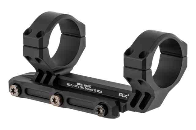 Primary Arms The PLx Cantilever Mount, 34mm, 1.5in, 20 MOA Cant, Black, 910087