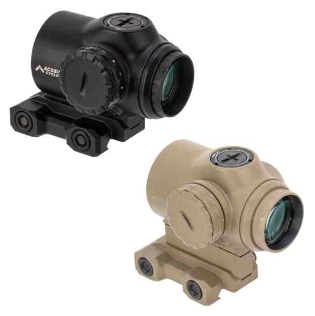 Primary Arms SLx Series MicroPrism Red Dot Sigh, 1x, ACSS Gemini Illuminated Reticle, Green, Black, 710052