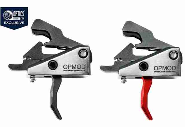 Rise Armament OPMOD Hex-C RA-240 Enhanced Rifle Trigger, Curved, 3.5lb Pull, Graphite, Silver, RA-240-HEXC-SLVR