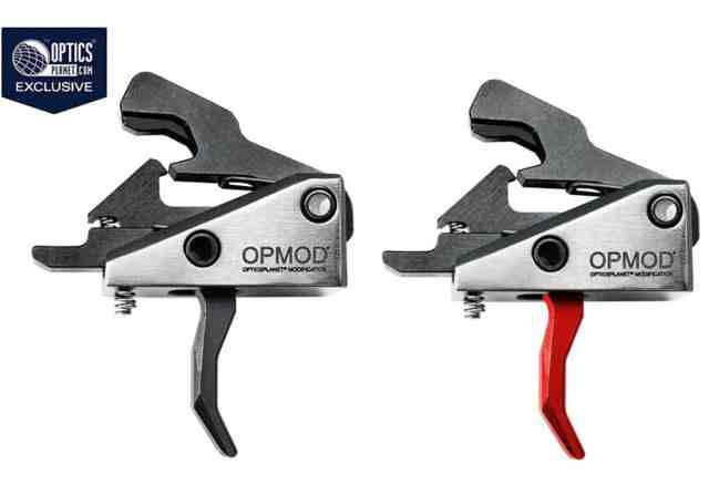 Rise Armament OPMOD Hex-C RA-240 Enhanced Rifle Trigger, Curved, 3.5lb Pull, Graphite, Silver, RA-240-HEXC-SLVR