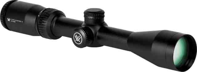 Vortex Crossfire II 3-9x40mm Rifle Scope, 1in Tube, Second Focal Plane, Black, Hard Anodized, Non-Illuminated V-Plex Reticle, MOA Adjustment, CF2-31005