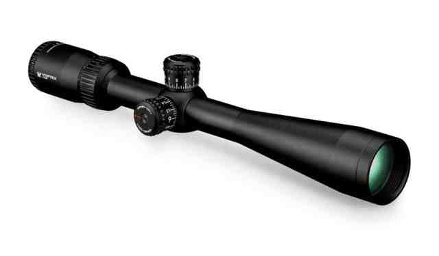Vortex Diamondback Tactical 4-12x40mm Rifle Scope, 1in Tube, Second Focal Plane, Black, Hard Anodized, Non-Illuminated VMR-1 MOA Reticle, MOA Adjustment, DBK-10025