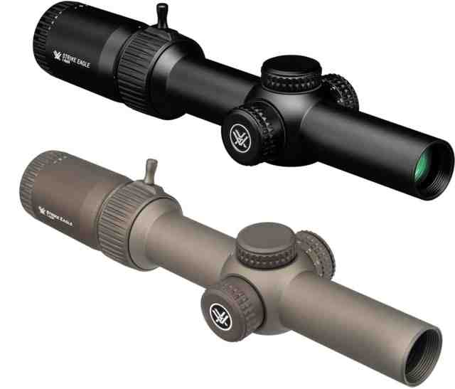 Vortex OPMOD Strike Eagle Limited Edition Rifle Scope, 1-6x24mm, 30 mm Tube, Second Focal Plane, AR-BDC3 Reticle, Hard Anodized, FDE