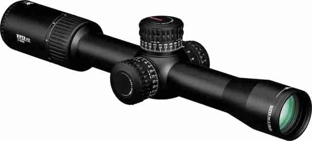 Vortex Viper PST Gen II 2-10x32mm Rifle Scope, 30mm Tube, First Focal Plane, Black, Hard Anodized, Red EBR-4 MRAD Reticle, Mil Rad Adjustment, PST-2105
