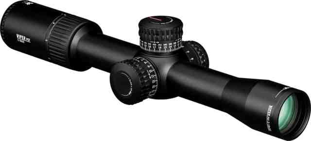 Vortex Viper PST Gen II 2-10x32mm Rifle Scope, 30mm Tube, First Focal Plane, Black, Hard Anodized, Red EBR-4 MRAD Reticle, Mil Rad Adjustment, PST-2105