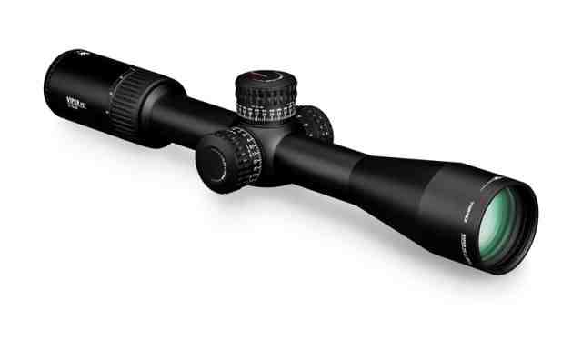 Vortex Viper PST Gen II 3-15x44mm Rifle Scope, 30mm Tube, Second Focal Plane, Black, Hard Anodized, Red EBR-4 MOA Reticle, MOA Adjustment, PST-3151