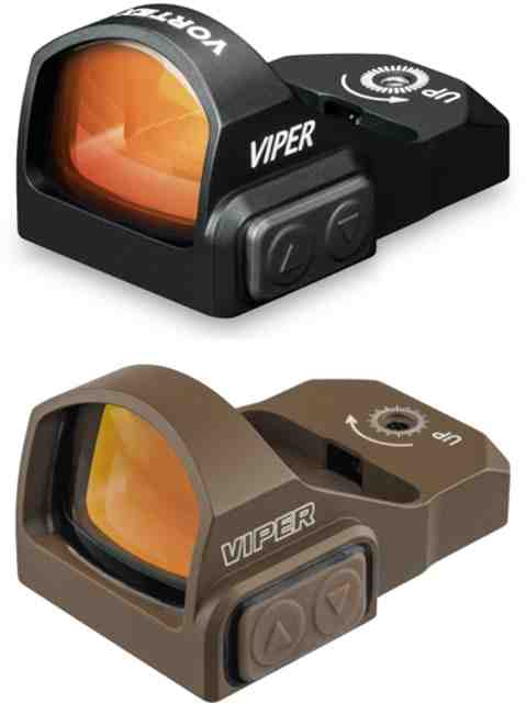 Vortex Viper 1x24mm 6 MOA Red Dot Sight, Black, Viper Red Dot and TRYBE Defense Pistol Slide, Glock 26, Gen 3/4, Viper Cut, Version 2, Black Cerakote