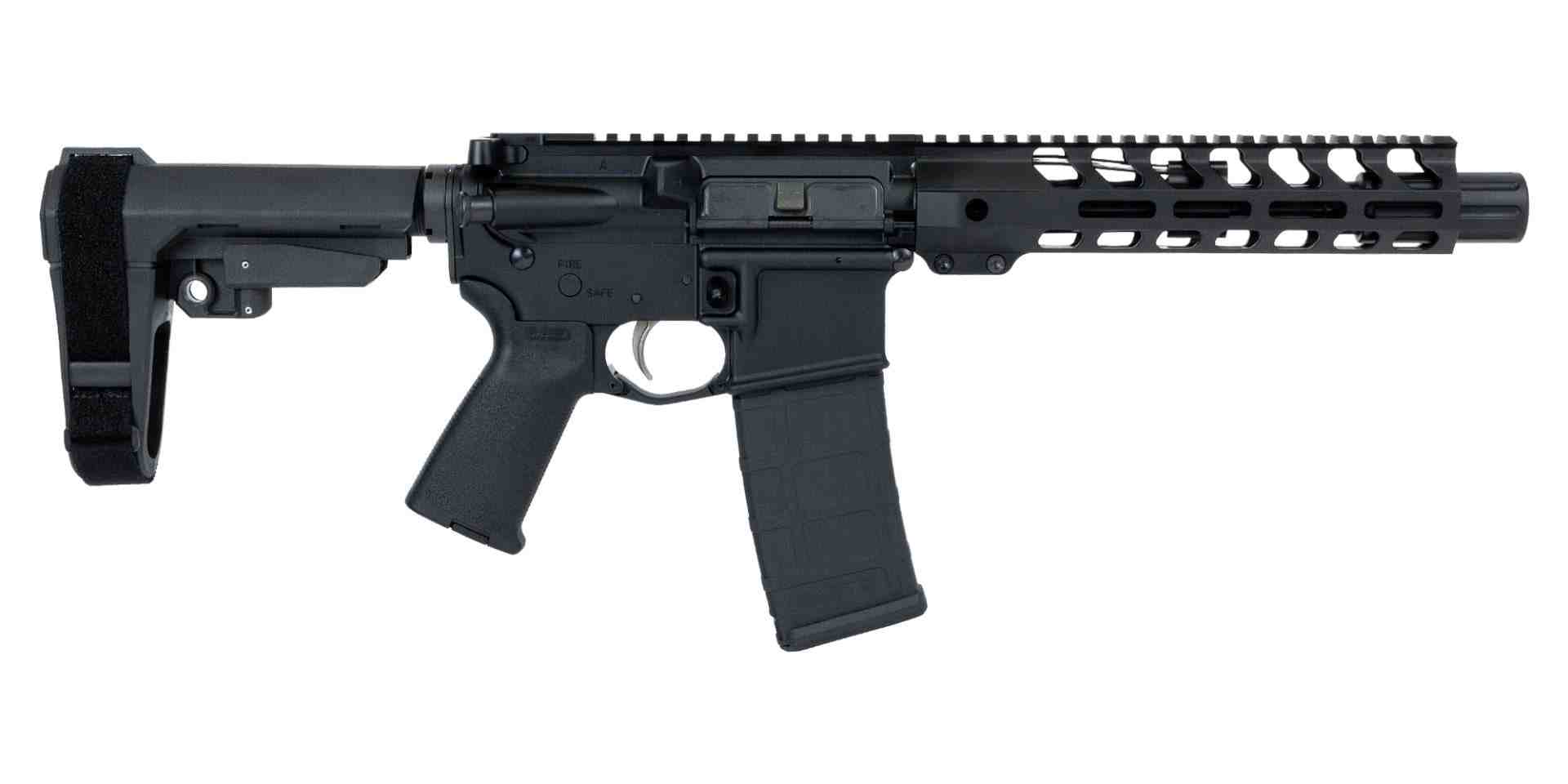 PSA AR-15 Pistol 7.5" 300 Blackout Nitride 9" LTWT M-Lok MOE EPT SBA3