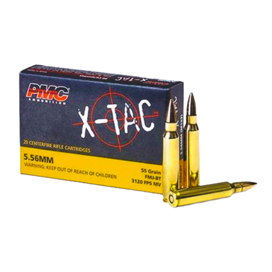 PMC X-TAC 5.56 NATO Ammo 55 Grain FMJBT