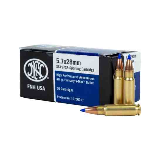 FNH 5.7x28 mm 40gr V-MAX 50 Rounds Ammunition - SS197SR