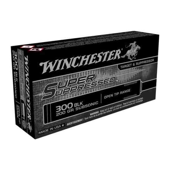 Winchester .300 AAC Blackout 200 gr Super Suppressed Subsonic Ammunition