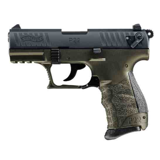 Walther P22QML .22 LR 3.4" Pistol, Military