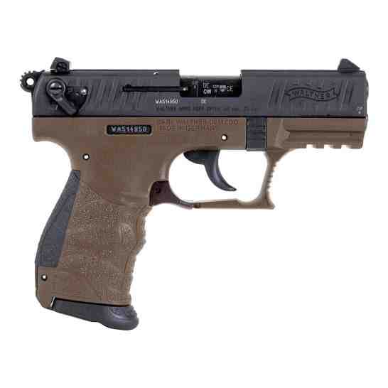 Walther P22QML .22 LR 3.4" Pistol, Military - Get 200 rounds free with Rebate