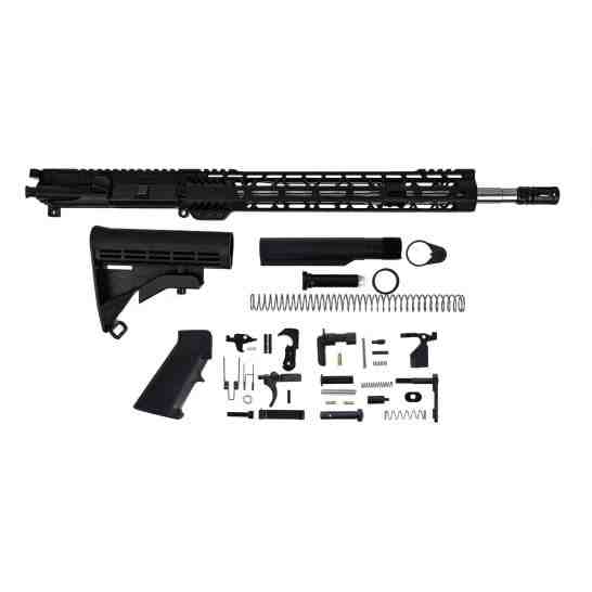 PSA 16" 5.56 NATO 1/7 Mid-Length Stainless Steel 13.5" Lightweight M-Lok Classic Rifle Kit