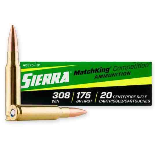 Sierra MatchKing .308 Win 175 gr Ammo SMBTHP - 20rds