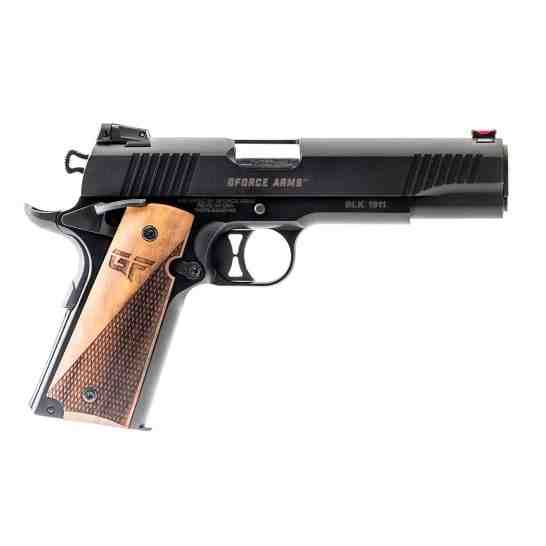 G-Force Chronicle 1911 9mm 4.4" 9rd Pistol, Black/Walnut - GF199BW