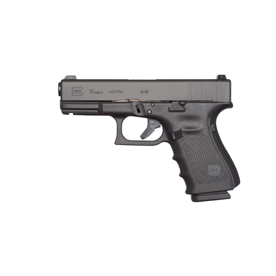 Glock 19 Gen 4 9mm 4" 15rd, Black, Glock Night Sights