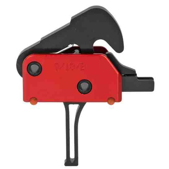 Patriot Ordnance Factory 2-Stage Drop-in Straight Trigger, Red/Black