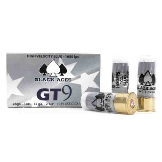 Black Aces Tactical 2.75" 12 Gauge Premium Slugs USA Made, 200 Rounds - BATGT9SLUG