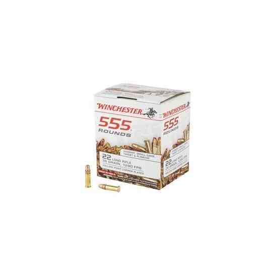 Winchester 22LR Ammo 36 Grain Hollow Point 555 Round Brick