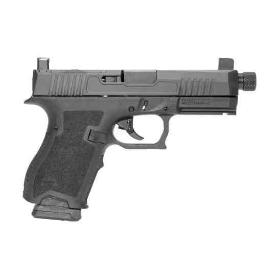 PSA Dagger Compact 9mm Pistol With RMR Slide, Threaded Barrel, & Suppressor Height Night Sights, Black