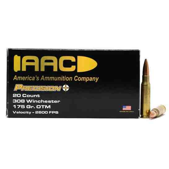 AAC 308 Winchester Ammo 175 Grain OTM 20rd Box