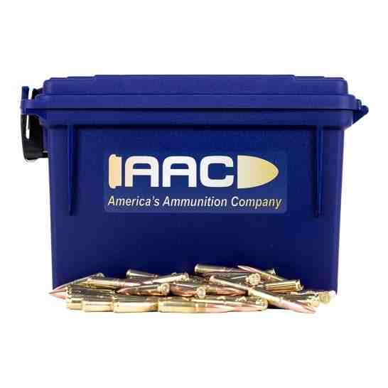 AAC 300 Blackout 220 Grain OTM Ammo 250rds with AAC Blue 30 Cal Ammo Can