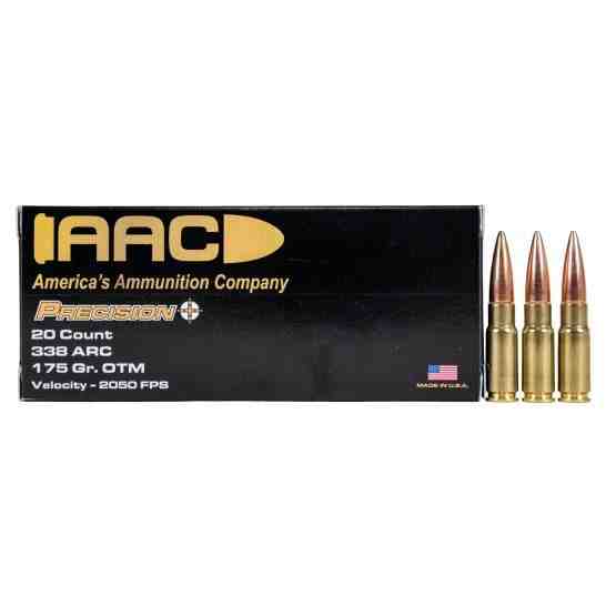 AAC 338 ARC Ammo 175 Grain OTM 20rd Box