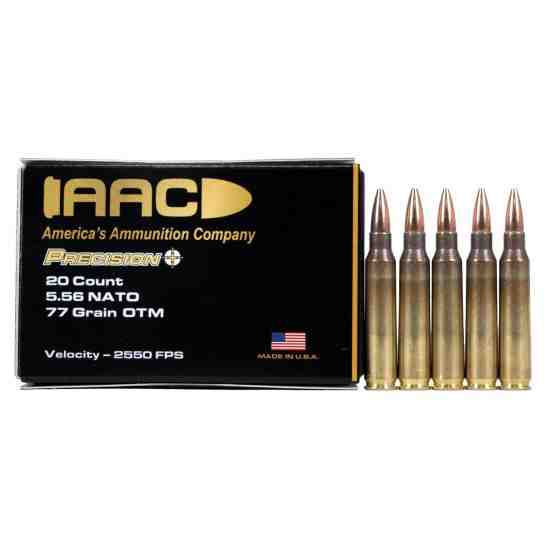 AAC 5.56 NATO Ammo 77 Grain OTM 20rds